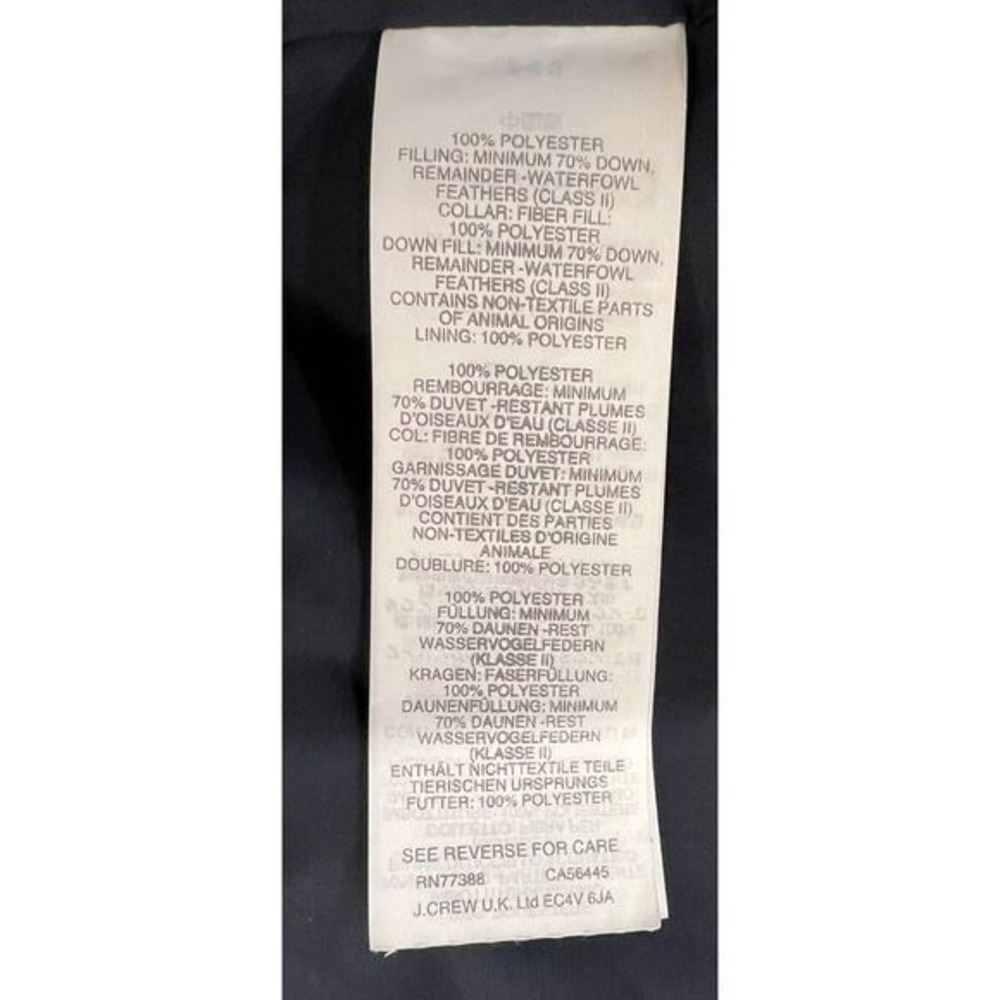 J. Crew down quilted‎ puffer vest - Picture 7 of 9